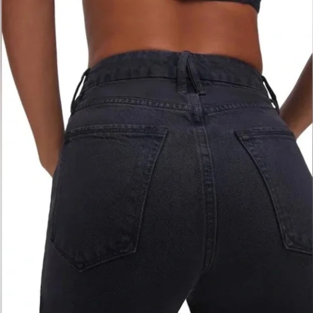GOOD AMERICAN Good Boy Side Slit Jeans - Picture 8 of 13